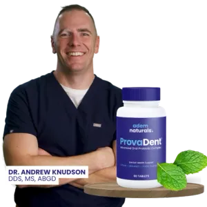 Scientist studying oral microbiome